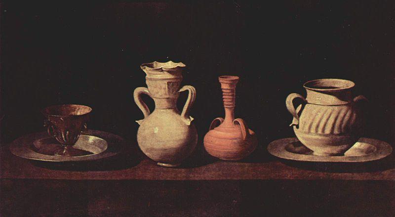 Francisco de Zurbaran Tazas y vasos Germany oil painting art